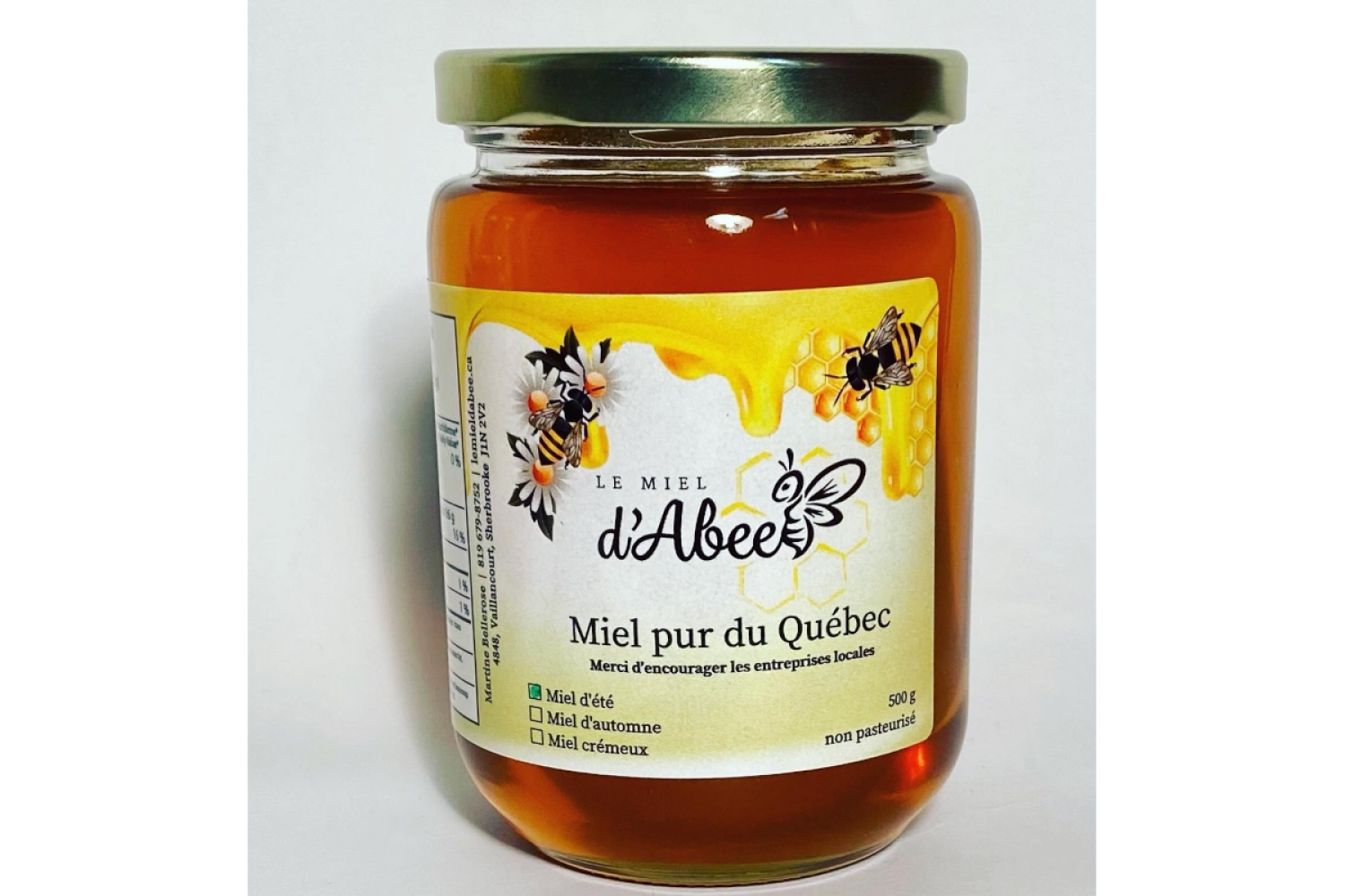 Le miel Abee, miel, confiture, vinaigrette, caramel, pollen, sauce