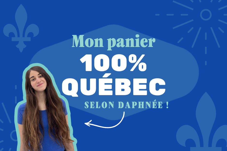 panier d'une femme de produits 100% locaux