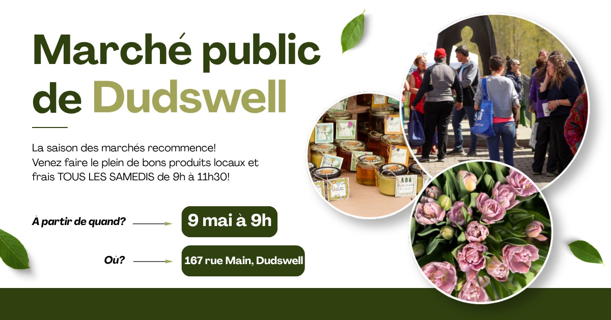 affiche de l'ouverture du marché public de dudswell