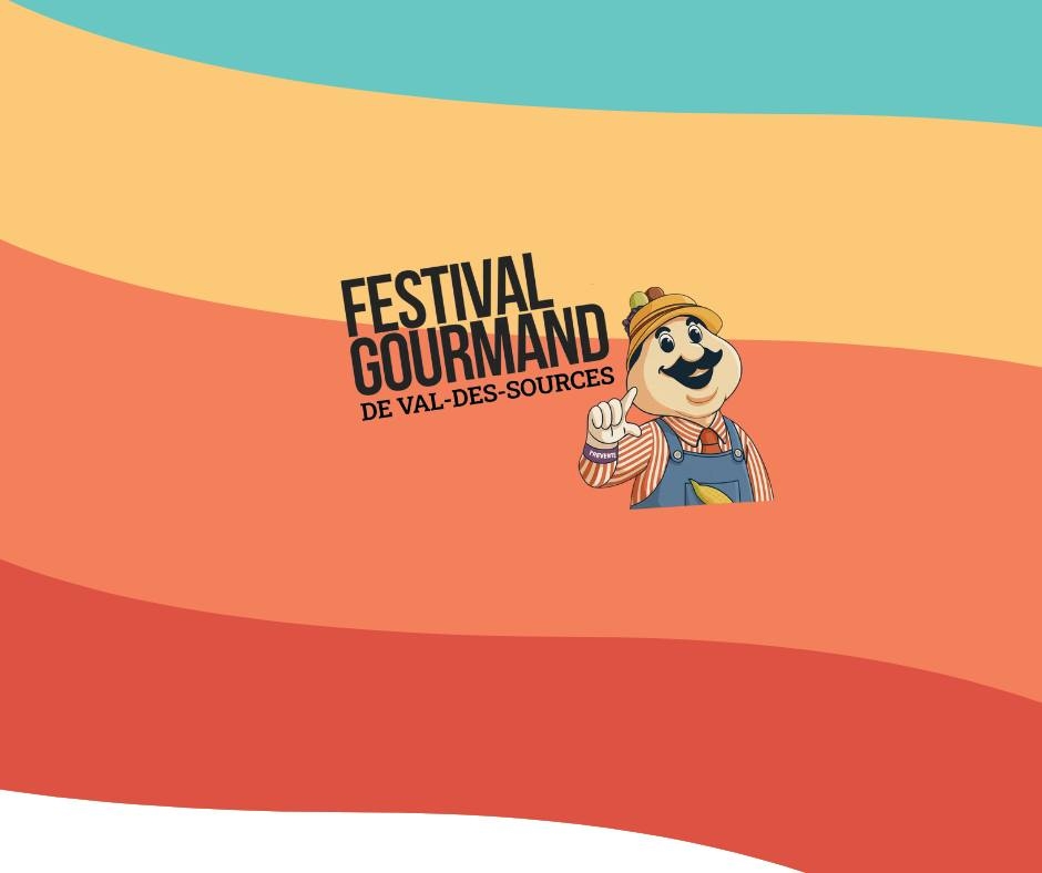 affiche festival gourmand de Val-des-Sources