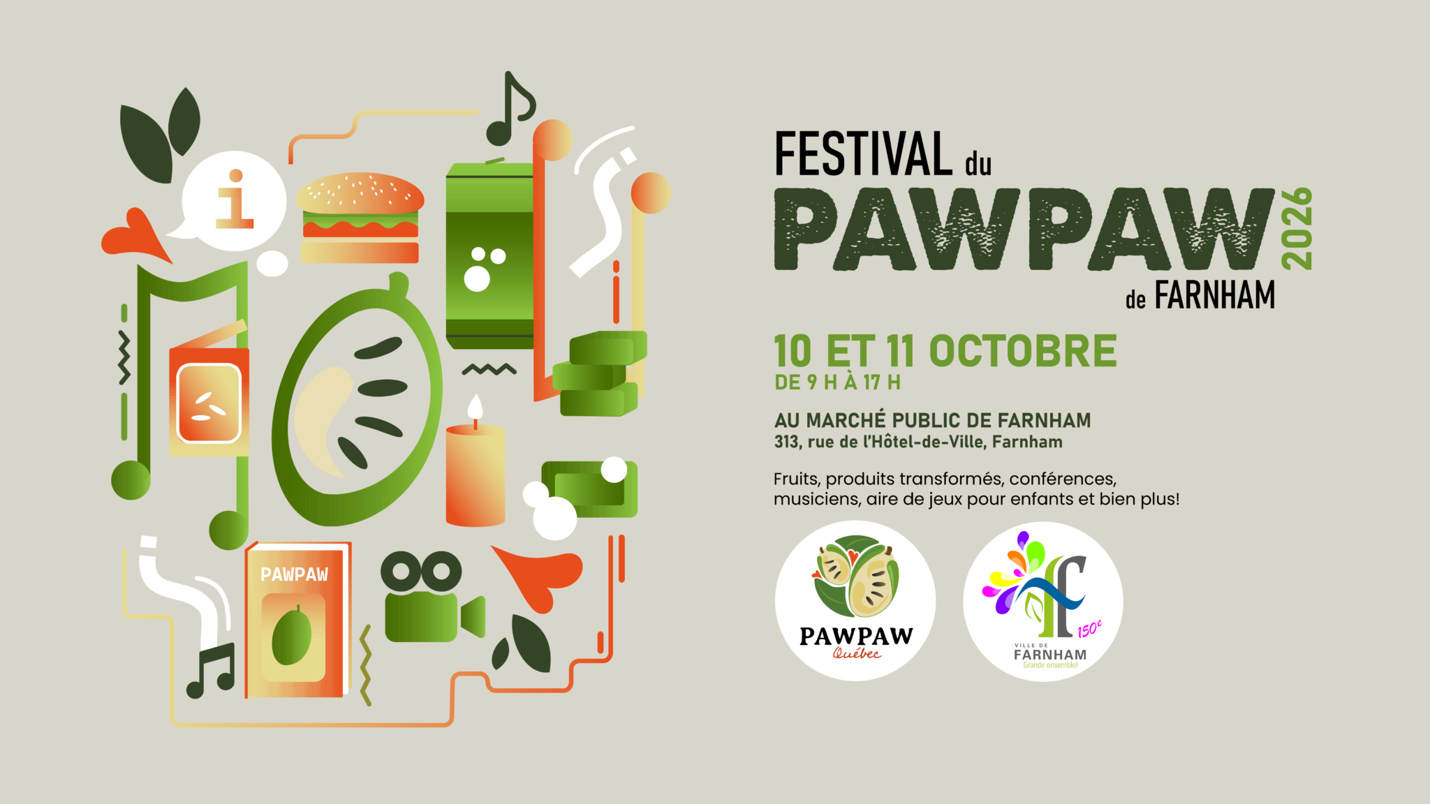 affiche festival du Paw paw